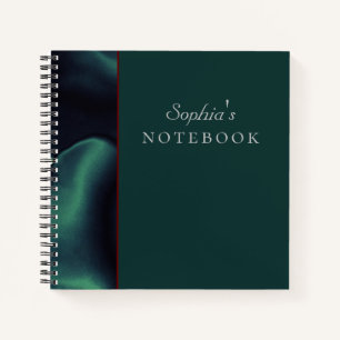 Elegant Green Spiral Notebook