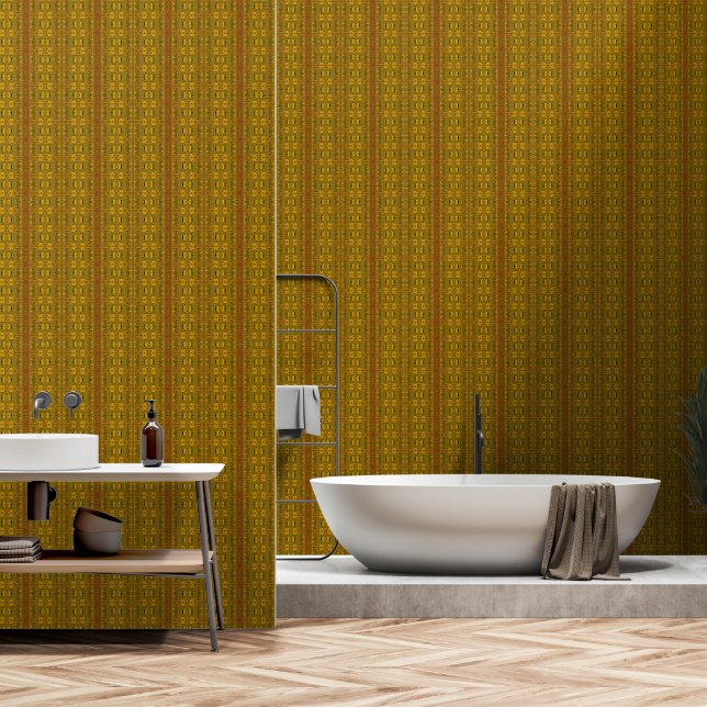 Elegant Green Wallpaper (Bathroom)