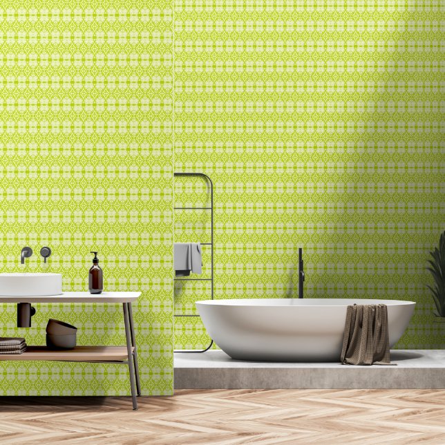 Elegant Green Wallpaper (Bathroom)
