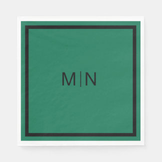 Elegant Green Wedding Napkin