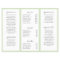 Elegant Greenery Beauty Salon Trifold Brochure
