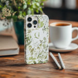 Elegant Greenery Botanical | Initial Monogram  iPhone 16 Pro Max Case<br><div class="desc">Add a touch of sophistication to your iPhone 16 Pro Max with this exquisite greenery botanical case. Featuring a beautifully designed watercolor leaf pattern in soft green tones, this case brings nature's elegance to your everyday essentials. The customizable initial monogram at the centre adds a personal and stylish touch, making...</div>