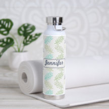 Elegant Greenery Botanical Tropical Leaves Pattern