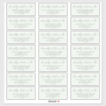 Elegant Greenery Coordinate Guest Address Labels<br><div class="desc">These elegant greenery coordinate guest address labels are perfect for a simple wedding. The minimalist grey and mint green design features fancy romantic typography with modern glam style. Customizable in any colour. Keep the design minimal and classy, as is, or personalize it by adding your own graphics and artwork. Customize...</div>