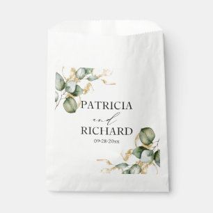 Elegant Greenery Eucalyptus Wedding Favour Bag