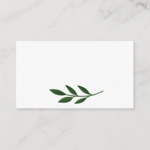 Elegant Greenery Flat Place Card