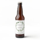 Elegant Greenery Geometric Frame Personalized