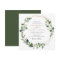 Elegant Greenery Gold Geometric Frame Wedding