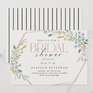 Elegant Greenery Invitation