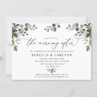 Elegant Greenery Morning After Wedding Brunch