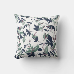Elegant Greenery Pattern Design Throw Pillow