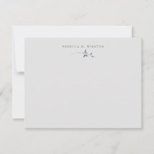 Elegant Greenery Personalized Simple Card