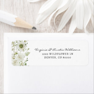 Elegant Greenery Return Address Label