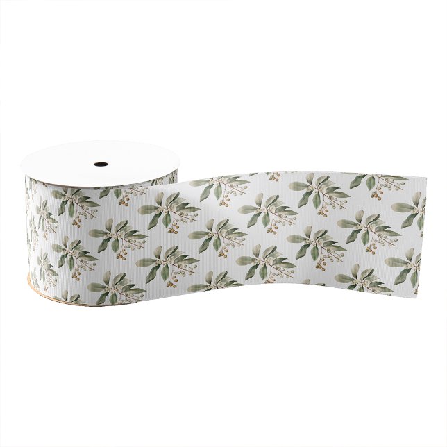 Elegant Greenery Ribbon Grosgrain Ribbon (Elegant Greenery Ribbon
)