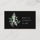 Elegant Greenery Salon Scissors Logo Appointment