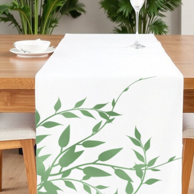 Elegant Greenery Short Table Runner (Creator Uploaded)