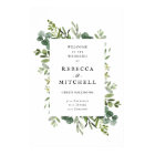 Elegant Greenery Wedding Welcome