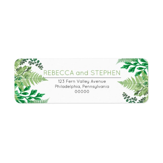 Elegant Greenery | Wild Ferns Wedding (Front)