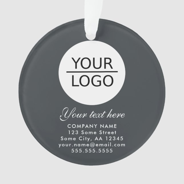 Elegant Grey Ajouter votre logo Promotion de texte (devant)