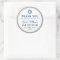 Elegant Grey and Navy Blue Bar Mitzvah Thank You