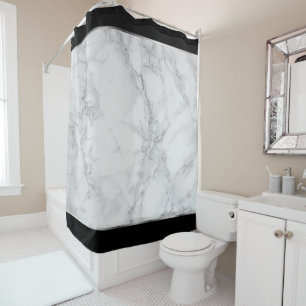 Elegant Grey and White Marble with Silver Accents