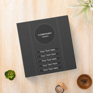 Elegant Grey Binder