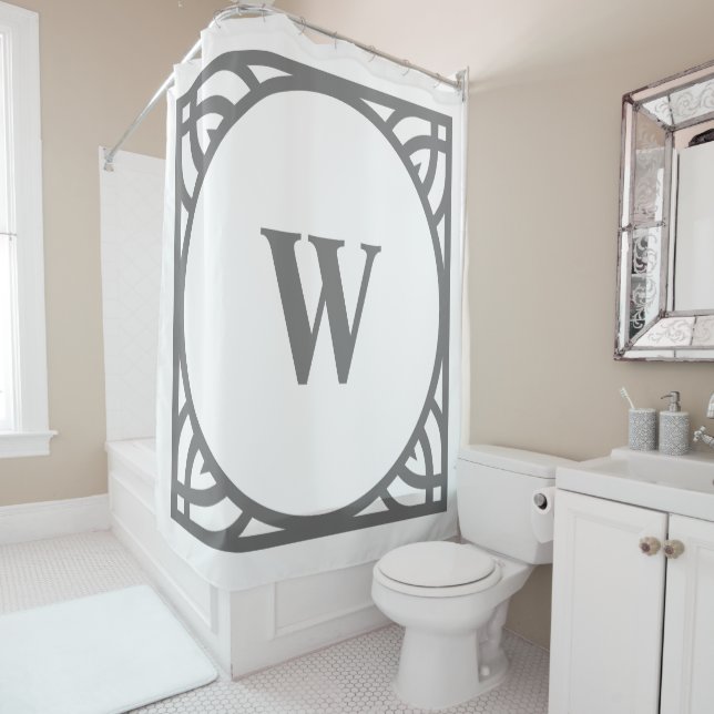 Elegant Grey Border Monogram (In Situ)