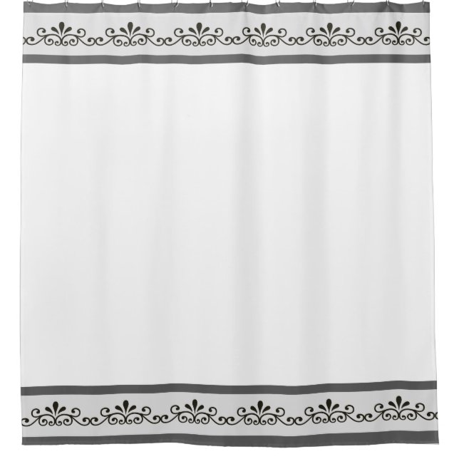 Elegant Grey Floral Vector on White (Front)