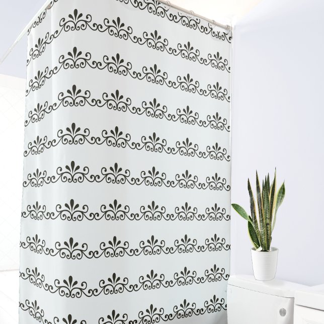Elegant Grey Floral Vector Pattern on White (Creator Uploaded)