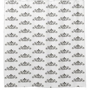Elegant Grey Floral Vector Pattern on White