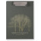 ELEGANT GREY GOLD FALL AUTUMN TREES MONOGRAM