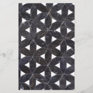 elegant Grey Mosaic flower of life Tile pattern