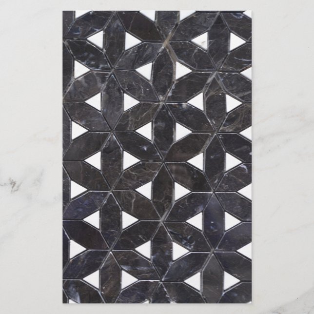 elegant Grey Mosaic flower of life Tile pattern (Front)