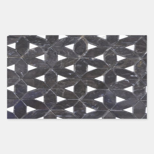 elegant Grey Mosaic flower of life Tile pattern Sticker