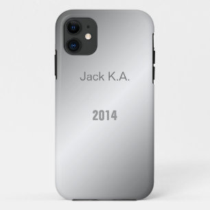 Elegant grey shining metal like iPhone 5 case