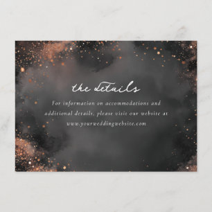 Elegant Grey Sparkling Abstract Enclosure Card