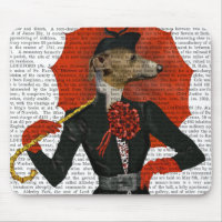 Elegant Greyhound and Red Umbrella 2