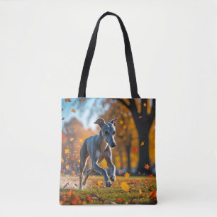 Elegant Greyhound Shoulder Tote