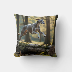 Elegant Greyhound Throw Pillow