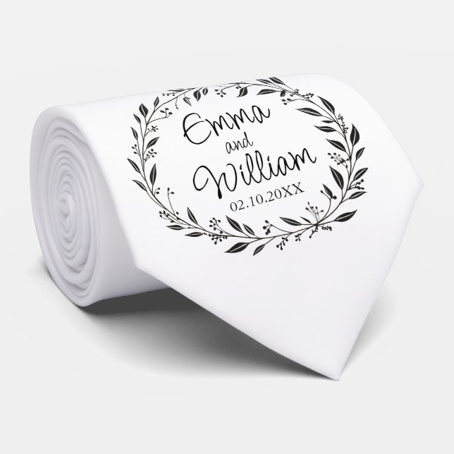 Elegant groom tie (Rolled)
