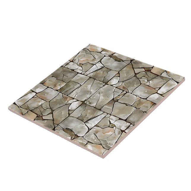 Elegant Grouted Flagstone Enhancing Style Tile (Side)