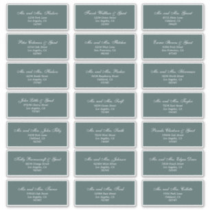 Elegant Guest Address Labels