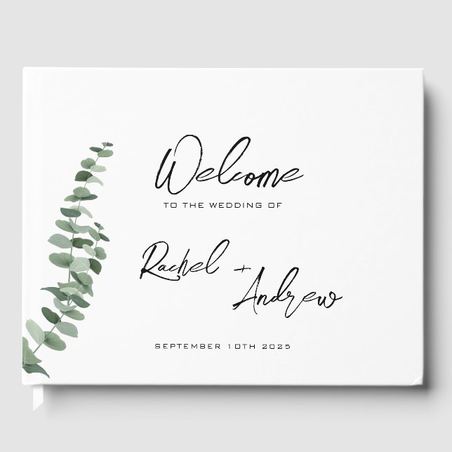 Elegant  guest book (Front)