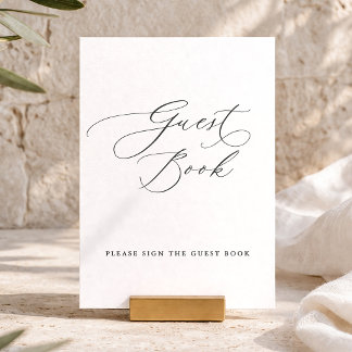 Elegant Guest Book Sign Invitation