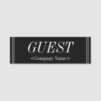 Elegant "GUEST" Name Tag