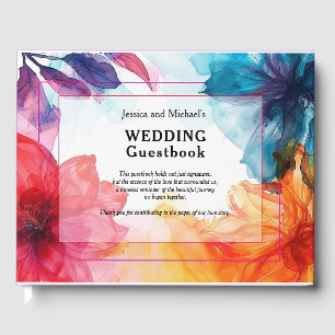 😍 Elegant Guestbook Anemone Dreamscape Wedding