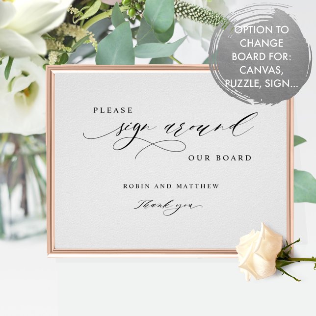 Elegant Guests "Sign Around" Board Sign (Creator Uploaded)