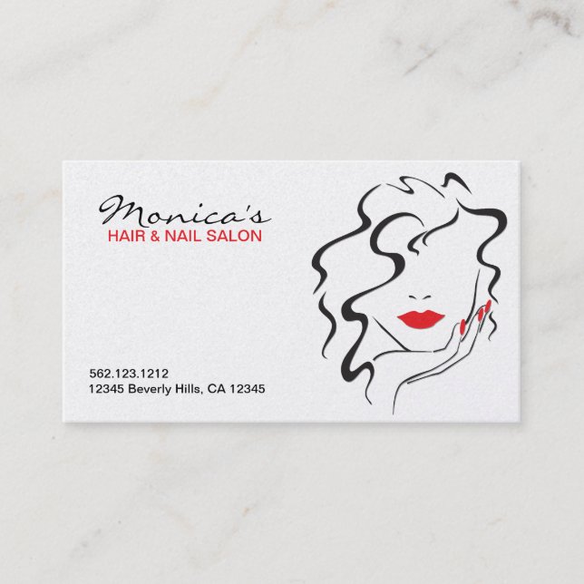 Elegant Hair Salon w/ Appointment Date (Front)