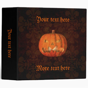 Elegant Halloween jack o lantern Binder