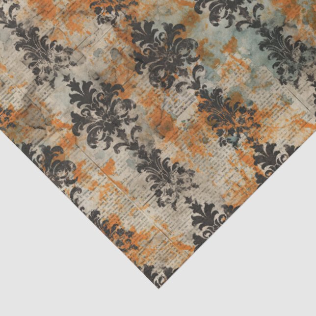 Elegant Halloween Toile  Tissue Paper (Detail)